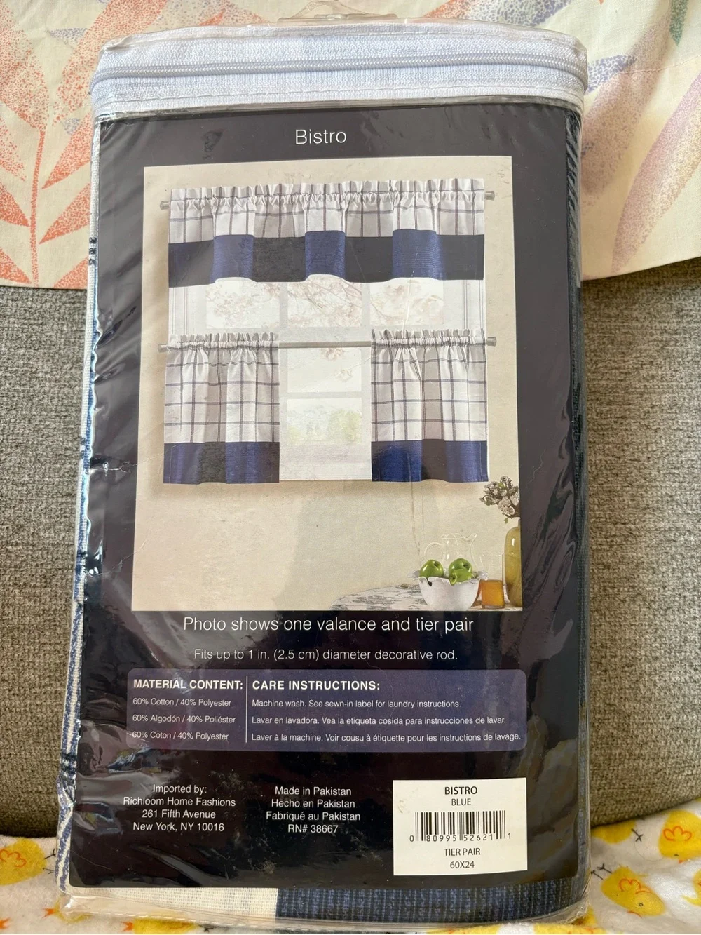 NWT Bistro Tier Curtain Pair